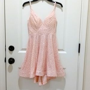 Sequined Lace Dress